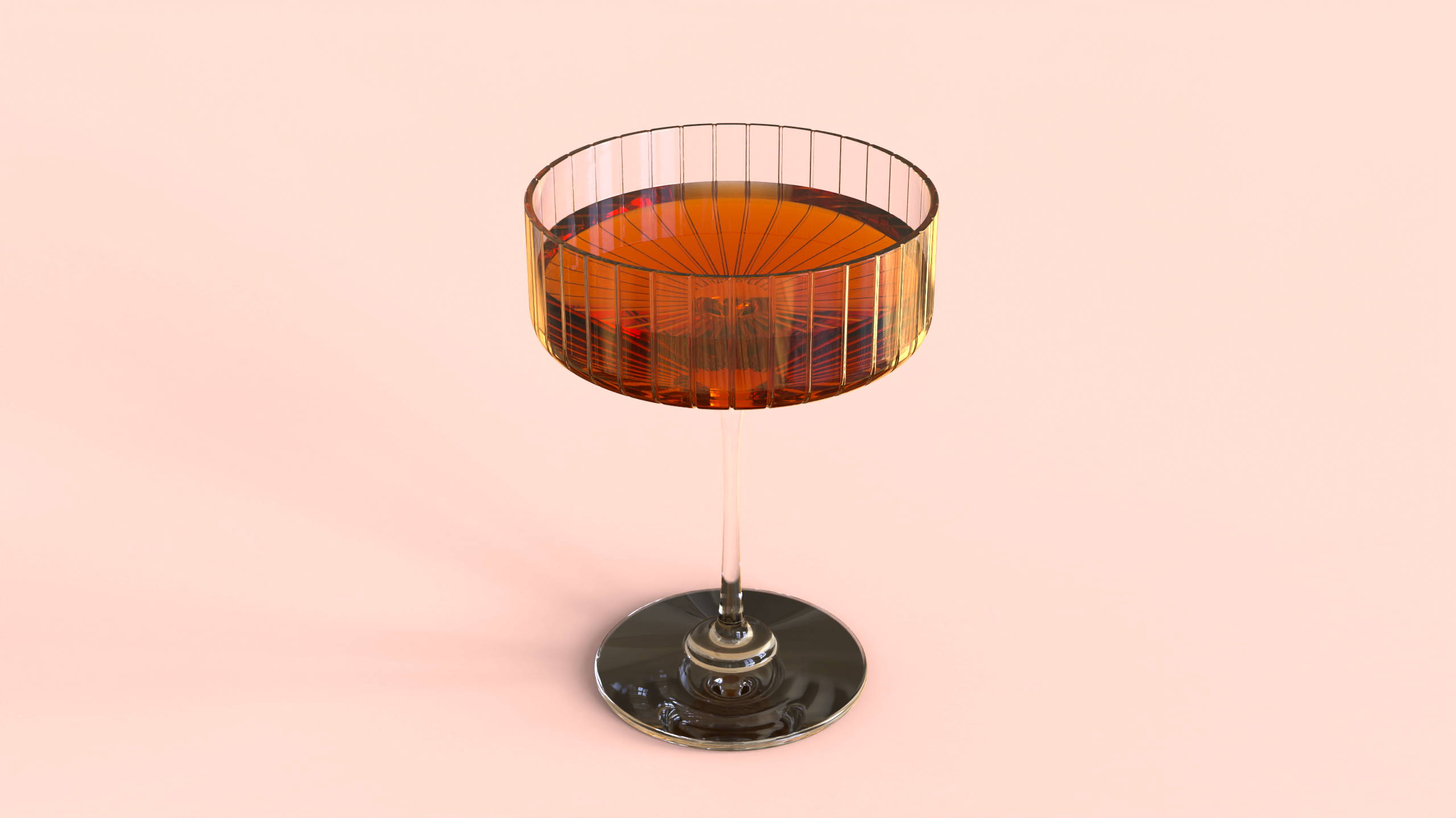 脊形跑车香槟酒杯